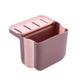 thumbnail image 3 of Toystoory Cesta de almacenamiento para fregadero, estante de almacenamiento de succión de plástico, soporte organizador de lavabo de drenaje plegable Organizadores de utensilios de cocina Rosado Toystoory HA003273-01, 3 of 6