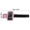 thumbnail image 4 of Unique Bargains 1 Pc Durable Arm Bag Magic Tapes Sports Wrist Bag for 5 Inches or Less Pink, 4 of 6