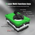 thumbnail image 3 of Dteck Case For Samsung Galaxy Tab A 8.0 SM-T290 T295 (2019 Released), Shockproof Armor Heavy Duty Drop Protection Shield Cover Kickstand Handstrap Palmstrap Rubber Hard Case 8 inches,Green, 3 of 7