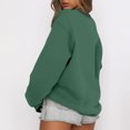 thumbnail image 6 of Oversized Sweatshirt For Women Loose Fit Pullover Tops Crewneck Fall Outfits Winter Clothes 2026 Long Sleeve Fleece Lined Pullover Tops Dark Green S, 6 of 6