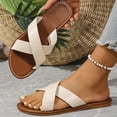 thumbnail image 7 of Willtoo Women Comfortable Flat Beach Sandals With Wide Straps For Outdoor Spring Summer 2026, Ladies Casual Wrap Around Open Toe Shoes, 7 of 7