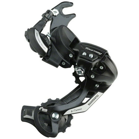 - Shimano Tourney RD-TY500-SGS Rear Derailleur - 6,7 Speed, Long Cage, Black, Dropout Claw Hanger
