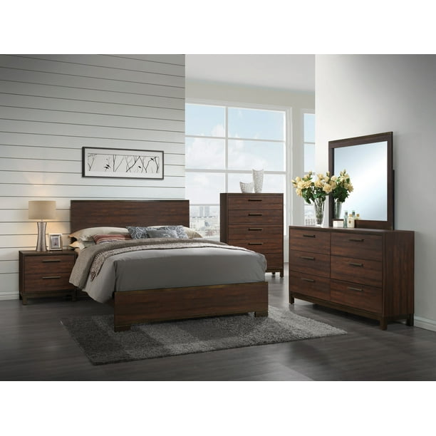 Coaster Edmonton 5-piece Bedroom Set Rustic Tobacco and ...