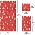 thumbnail image 3 of Dreamtimes 3 PCS Towel Christmas Tree Pattern Cotton Bath Towel Set (1 Bath Towel, 1 Hand Towel, 1 Washcloth) for Bathroom, Super Soft and Quick Dry Towels, 3 of 7
