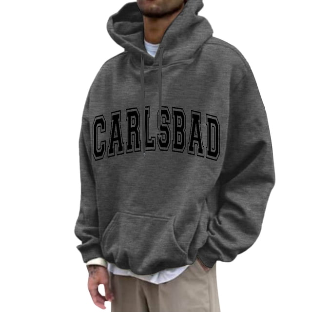 Gibobby Sudadera para Hombre Sudadera Hombres con Capucha Casual(Gris oscuro,M)