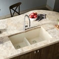 thumbnail image 3 of Elkay Quartz Luxe 33" x 19" x 10", Equal Double Bowl Undermount Sink with Aqua Divide, Chestnut, 3 of 3