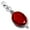 Ruby Simulated, variant on Natural Black Onyx Women Jewelry 925 Sterling Silver Pendant