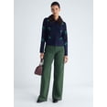 thumbnail image 3 of Free Assembly Women’s and Women's Plus Cardigan Sweater with Faux Fur Collar, Midweight, XS-4X, 3 of 7
