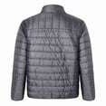 thumbnail image 2 of Men's Packable Down Alternative Jacket Winter Warm Puffer Jacket Water Resistant Hiking Camping Dark Grey Size S, 2 of 7