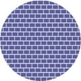 thumbnail image 1 of Ahgly Company Machine Washable Indoor Round Transitional Slate Blue Area Rugs, 6' Round, 1 of 7
