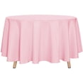 thumbnail image 1 of LAICAIW Round Tablecloth-90 Inch-Water Resistant Spill Proof Washable Polyester Table Cloth Decorative Fabric Table Cover for Dining Table, Buffet Parties and Camping, Pink, 1 of 7