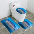 thumbnail image 1 of ABPHQTO Centro Nacional de Artes Escénicas de Noche Juego de alfombras de baño de 3 piezas Alfombra de baño Alfombra de contorno y tapa de inodoro ABPHQTO Cont-CHAPPLE-11087, 1 of 2