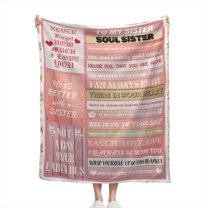Gifts for Sisters, to My Sisters Blanket, Birthday Gifts for Sister from Brother, Birthday Christmas Valentine's Day Gifts for Sisters, Sisters Throw Blanket (60"x50")