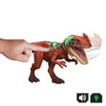 thumbnail image 4 of Jurassic World Wild Roar Afrovenator Dinosaur Action Figure Toy, Attack & Light & Sound, Scan Code, 4 of 5