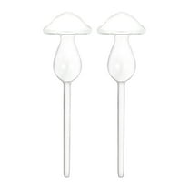 2pcs Transparent Plant Watering Bulbs, Elegant Mushroom Glass Watering Globes, Ideal for Indoor and Outdoor Plants