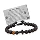 thumbnail image 2 of Pulsera de cuentas para hombre con tarjeta grabada, pulsera de cuentas de piedra de hilo de 8 mm, pulsera de cuentas negras para regalos de cumpleaños A MI HIJO Tarjeta, 2 of 8