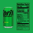 thumbnail image 3 of Sprite Zero Sugar Lemon Lime Soda Pop, 12 fl oz, 12 Pack Cans, 3 of 7