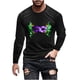 thumbnail image 2 of Amzcrzy Sudadera Para Hombre, Moda Para Hombre, Estampado De Carnaval, Blusa De Manga Larga Y Cuello Redondo, Color Negro, 3Xl, 2 of 5