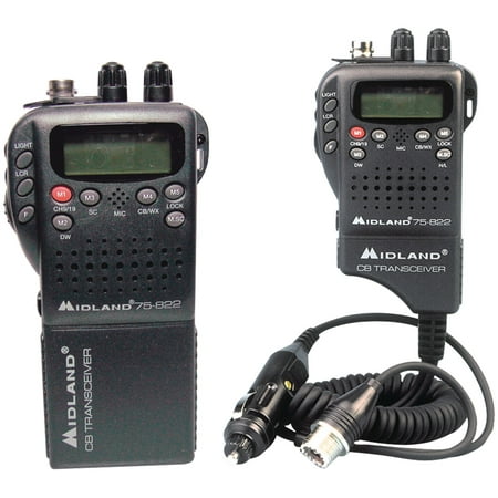 Midland 75-822 Handheld 40-Channel CB Radio with Weather/All-Hazard Monitor & Mobile (Best Handheld Ham Radio For Survival)
