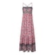 thumbnail image 3 of Gibobby Vestidos Casuales para Mujer Vestido holgado informal informal con cinturón de flores y cinturón Halter de verano para mujer(Rojo,XL), 3 of 5