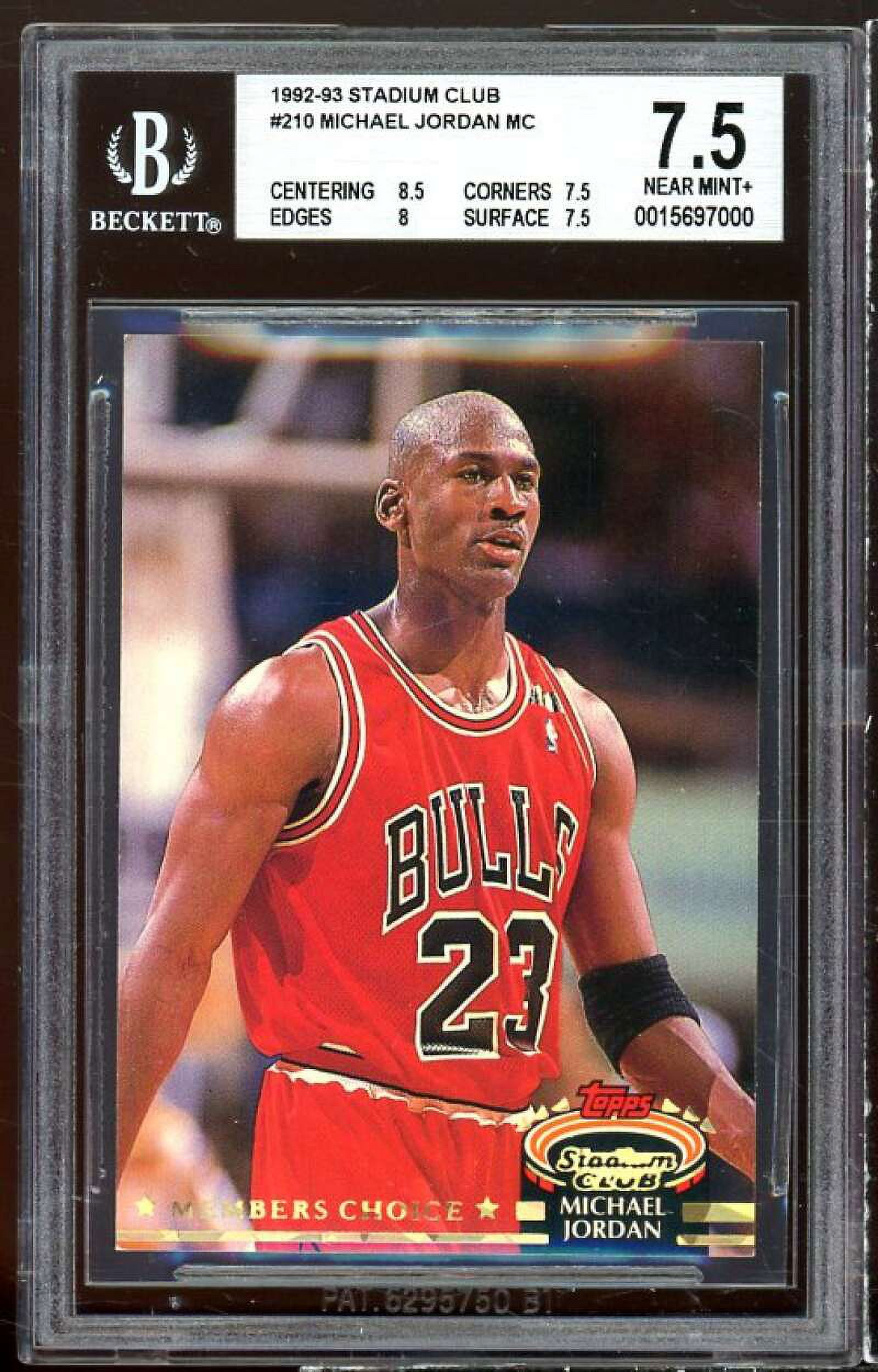 Michael Jordan Card 1992-93 Stadium Club #210 BGS 8.5 (9 9 9.5 8