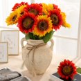 thumbnail image 4 of EIMELI 1Pc Artificial Sunflowers  Single Stem Realistic Silk Fake Sunflower, 4 of 4