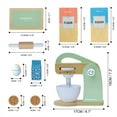 thumbnail image 4 of Little Chef Frankfurt Wooden Kitchen Stand Mixer & Bakery Playset, 4 of 8