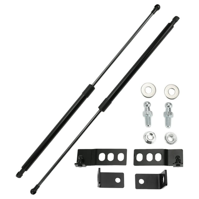 Resortes de elevación únicos para Volkswagen Jetta MK7 2019-2024, resorte de gas para el capó delantero negro con soporte de montaje, junta, 2 juegos