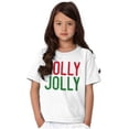 thumbnail image 3 of Christmas Saying Holly Jolly Xmas Crewneck T Shirts Boy Girl Brisco Brands L, 3 of 6