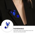 thumbnail image 5 of 1pc Creative Scorpion Forma Brooch Vintage Rose Pattern Broche Decoración, 5 of 5