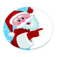 thumbnail image 4 of Round Resistance Microfiber Tablecloth, Decorative Table Cover , Santa, 4 of 6