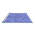 thumbnail image 2 of Ahgly Company Machine Washable Indoor Rectangle Abstract Blue Modern Area Rugs, 3' x 5', 2 of 4