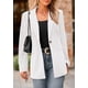 thumbnail image 4 of Chaqueta Blazer de Pana para Mujer PRETTYGARDEN Invierno Blanca Talla M, 4 of 8