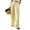 Yellow #011, variant on Womens Linen Lace Trim Pants Summer Boho Elastic Waist Wide Leg Palazzo Pants Flowy Pull on Vacation Beach Pants, XL