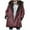 JACKET-Red, variant on BVOFAR Fleece Jacket for Women Thermal Sherpa Lined Oversized Coats Faux Suede Plus Size Pea Coat Warm Parka Outerwear