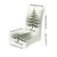 thumbnail image 4 of Cheapark Christmas Tree Themed Chair Covers - Festive Elastic Decorative Covers, Stretch-Fit for Dining/Accent Chairs & Holiday Party Settings, 4 of 6