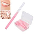 thumbnail image 1 of Interdental Brush, 30pcs Interdental Brush Toothpick Brush Tooth  for Clean for Tooth for Other Corners That Ordinary Toothbrushes for the Gaps Of Teeth Pink, 1 of 7