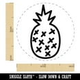 thumbnail image 2 of Pineapple Doodle Self-Inking Rubber Stamp Ink Stamper - Fuchsia Ink - Medium 1 Inch, 2 of 7