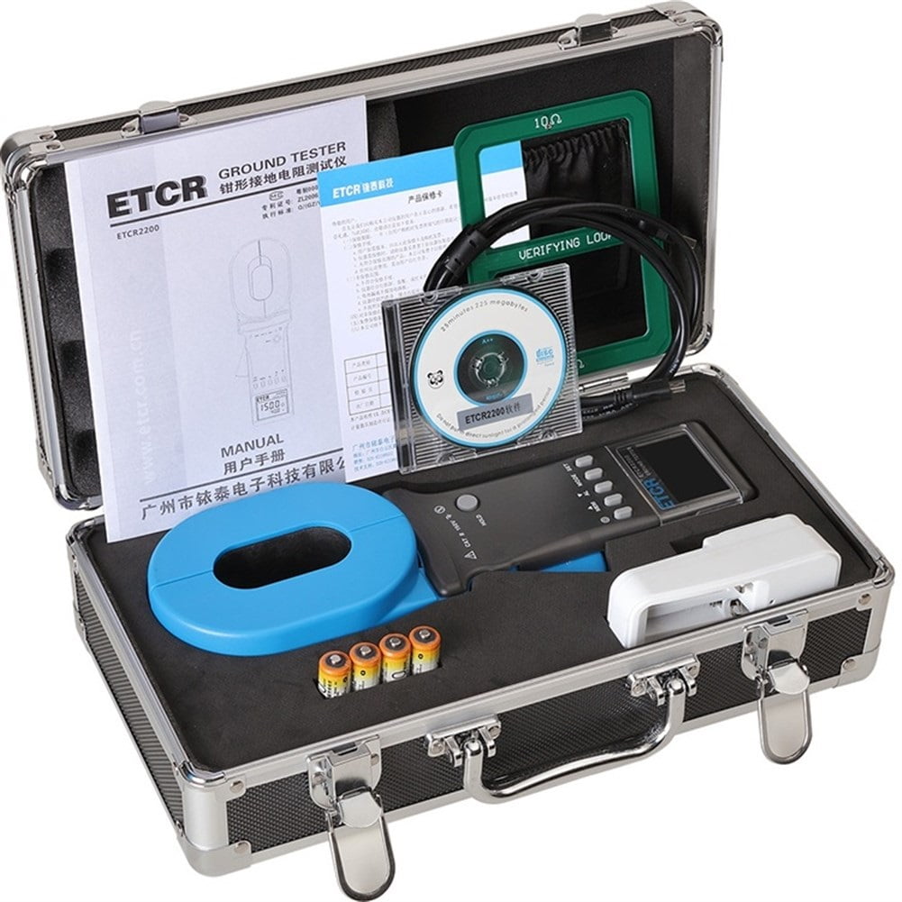 ETCR2200 Earth Ground Resistance Clamp Meter Multi-Functional Clamp 0.01-1500ohm/0.00mA-40.0A Clamp Earth Resistance Tester ,Efficient Features