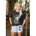 thumbnail image 4 of Funny The Hell I Won't Country Joke Women's Graphic T Shirt Tees Brisco Brands S, 4 of 6