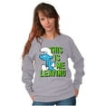 thumbnail image 3 of Smurfs Funny Attitude Don't Care Sweatshirt for Men or Women Brisco Brands S, 3 of 6