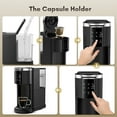 thumbnail image 2 of Moifoi Coffee Maker 2-in-1 Single Serve Coffee Machine, for K-Cup Coffee Capsule Pod, Ground Coffee Powder Brewer, Black, 2 of 7