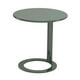 thumbnail image 2 of Mesita auxiliar pequeña, moderna, minimalista, de metal con base, pequeña mesa de pedestal decorativa. Azul, 2 of 9