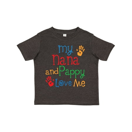 

Inktastic Nana and Pappy Love Me Gift Toddler Boy or Toddler Girl T-Shirt