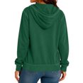 thumbnail image 6 of Womens Long Sleeve Zip Up Hoodies Plus Size Drawstring Comfy Tunic Sweatshirt Casual Lightweight Fall Jackets with Pockets, 6 of 8