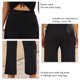 thumbnail image 3 of Pantalones De Mujer, Elegantes Pantalones Casuales Para Mujer A Rayas De Color Puro De Pierna Ancha Para Citas, 3 of 5