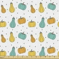 thumbnail image 1 of Vegetables Fabric by the Yard, Rhythmic Hand Drawn Peppers Dots Illustration on Plain Background, Decorative Upholstery Fabric for Sofas Home Accents, 5 Yards, White Multicolor by Ambesonne, 1 of 4