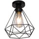 thumbnail image 1 of Lámpara de techo industrial Jaula de diamante de metal Lámpara colgante de araña retro de hierro para sala de estar Dormitorio Decorar la cocina del hogar (Negro) |UHOH, 1 of 5