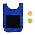 thumbnail image 3 of Juego de pelotas de esquivar autoadhesivas, chaleco con 2 pelotas adhesivas, para niños, para atrapar y lanzar, juego al aire libre, azul, 3 of 14