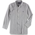 thumbnail image 1 of Ralph Lauren Camisa de vestir con botones a cuadros de tinta para hombre, negro, cuello de 17 pulgadas, manga de 32 a 33 pulgadas Ralph Lauren Botones al frente, 1 of 1